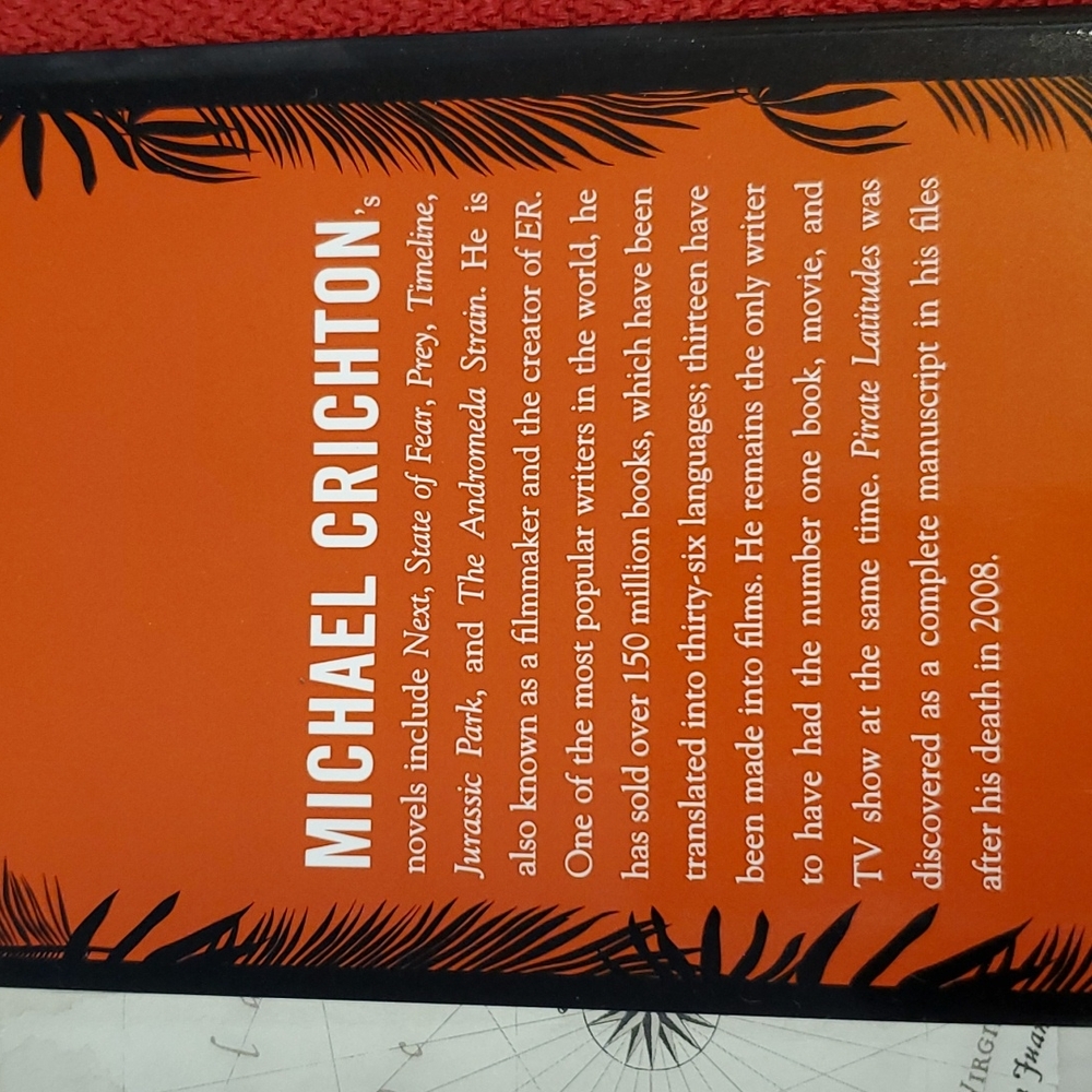 Michael Crichton Pirate Latitudes' 2009 Hardcover Best Srlling Book - Picture 4 of 11